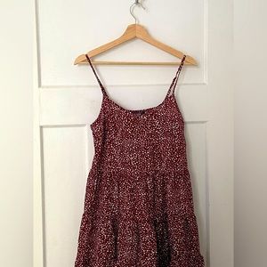 Flowy Red with White Dots Dress